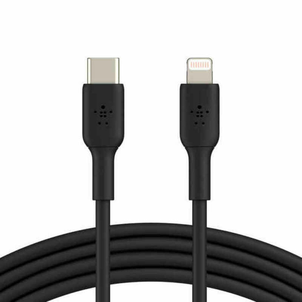 Cable USB-C a Lightning Belkin CAA003BT1MBK Negro 1 m (1 unidad)
