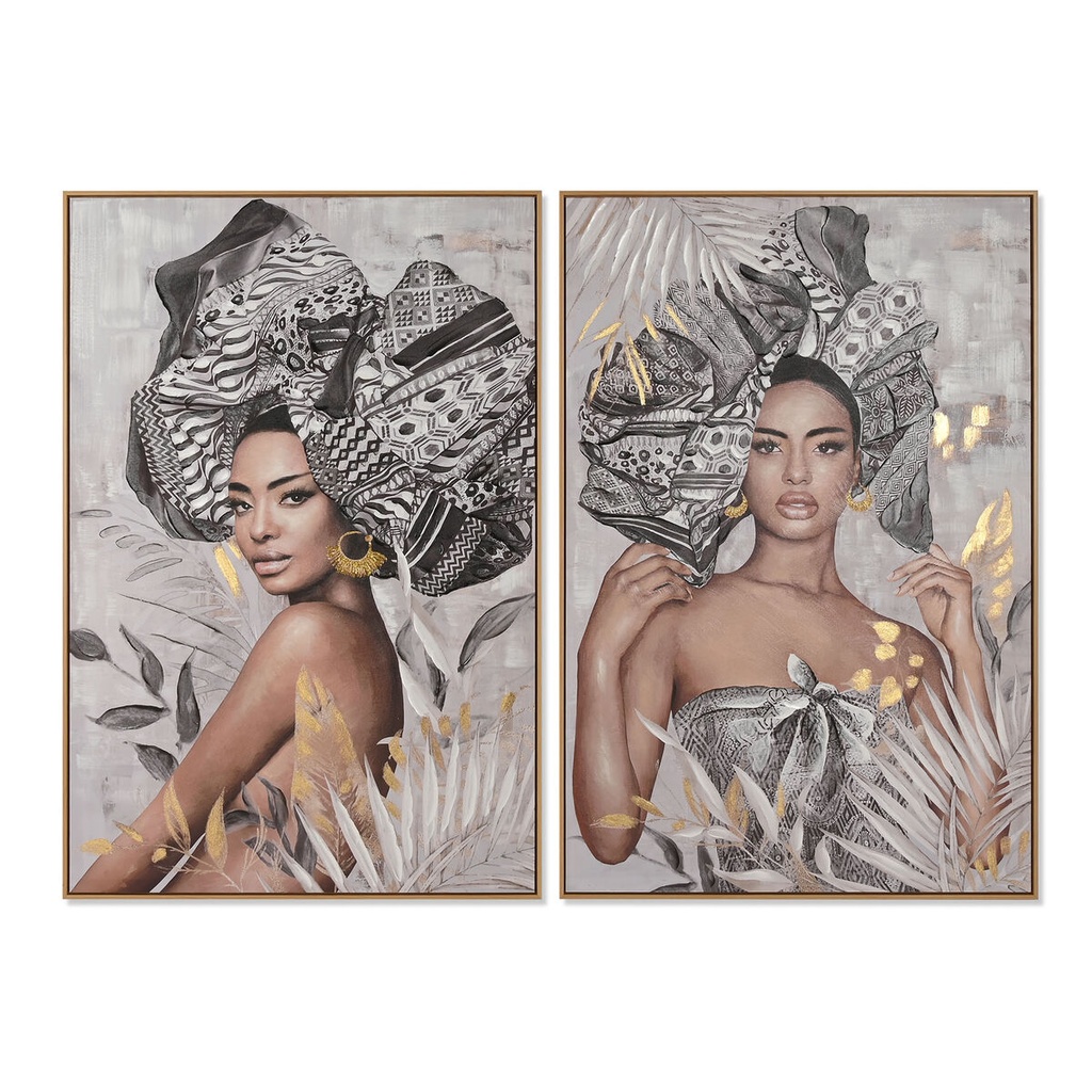 Canvas Home ESPRIT polystyrene Canvas 80 x 3,5 x 120 cm