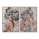 Canvas Home ESPRIT polystyrene Canvas 80 x 3,5 x 120 cm