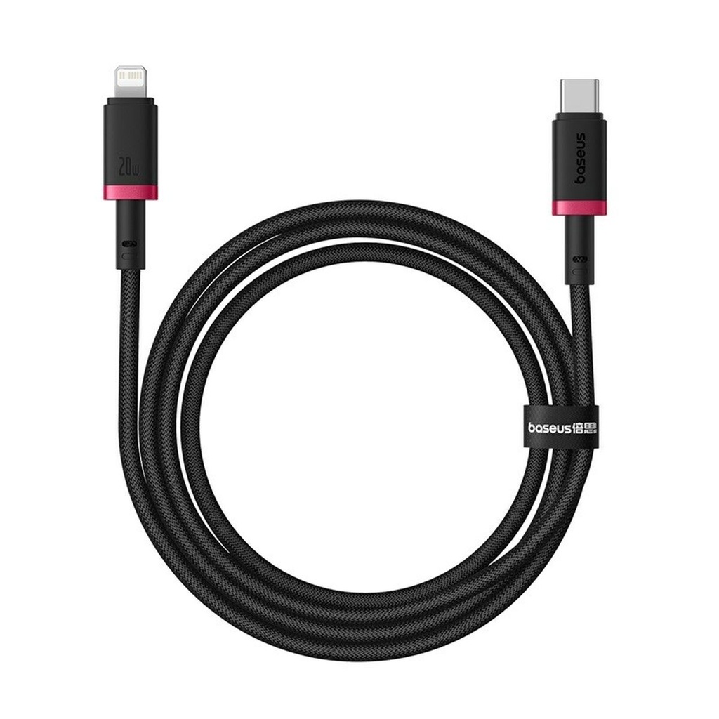 Cable USB-C a Lightning Baseus P10377800U01-01 Negro Rojo 1 m