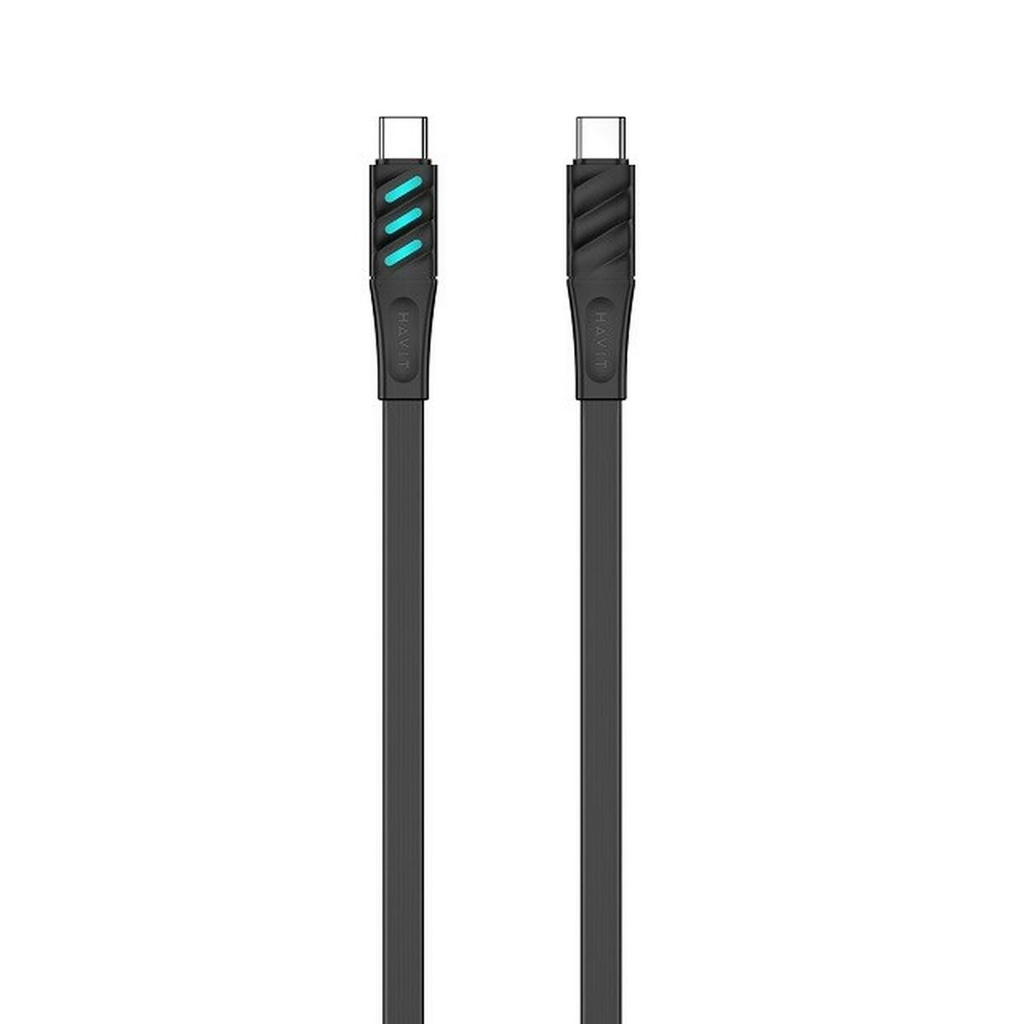 USB-C to USB-C Cable Havit CB6255 Black 1 m