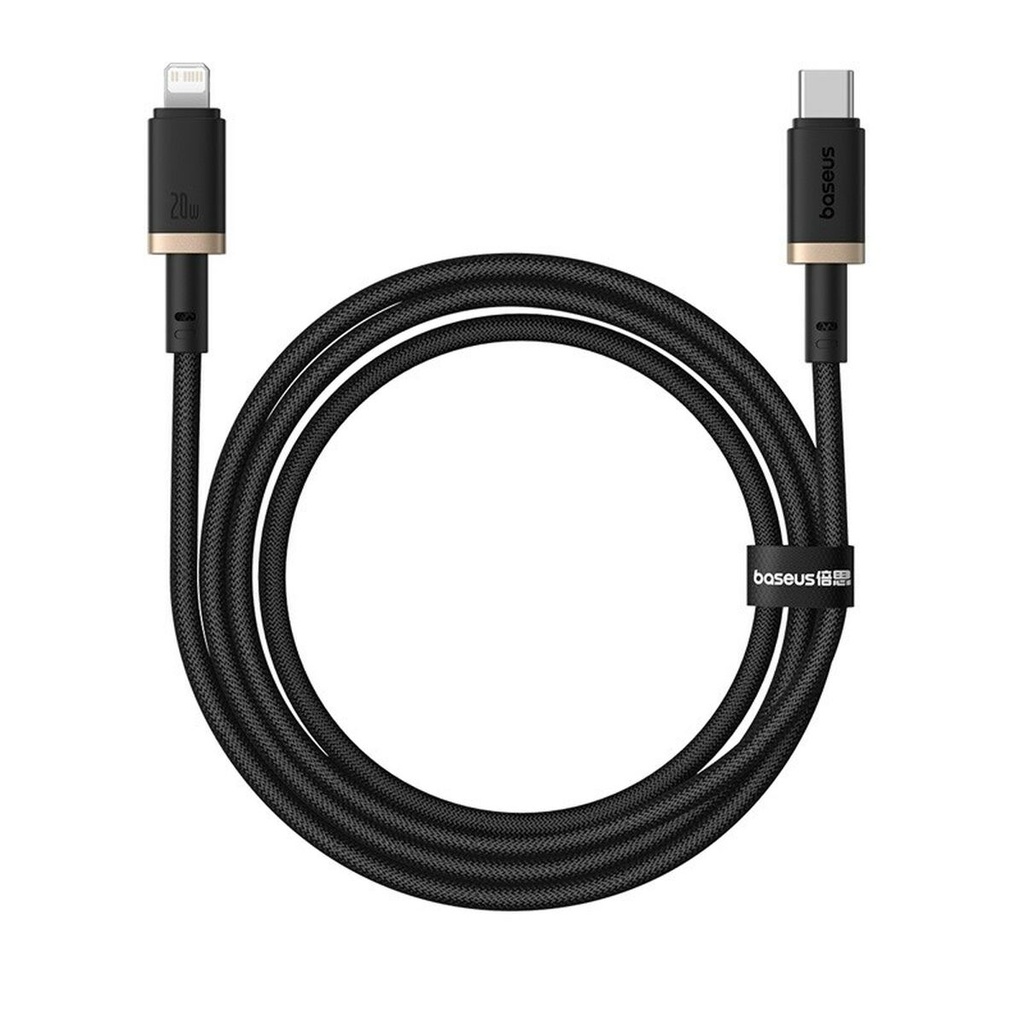 USB-C to Lightning Cable Baseus P10377800U01-00 Black Gold 1 m