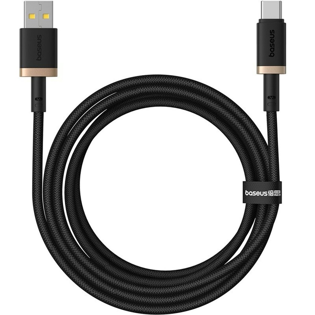 USB A to USB-C Cable Baseus P10377802U01-02 Black Gold 2 m