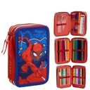 School Case with Accessories Spider-Man Blue 41 x 58 x 3 cm