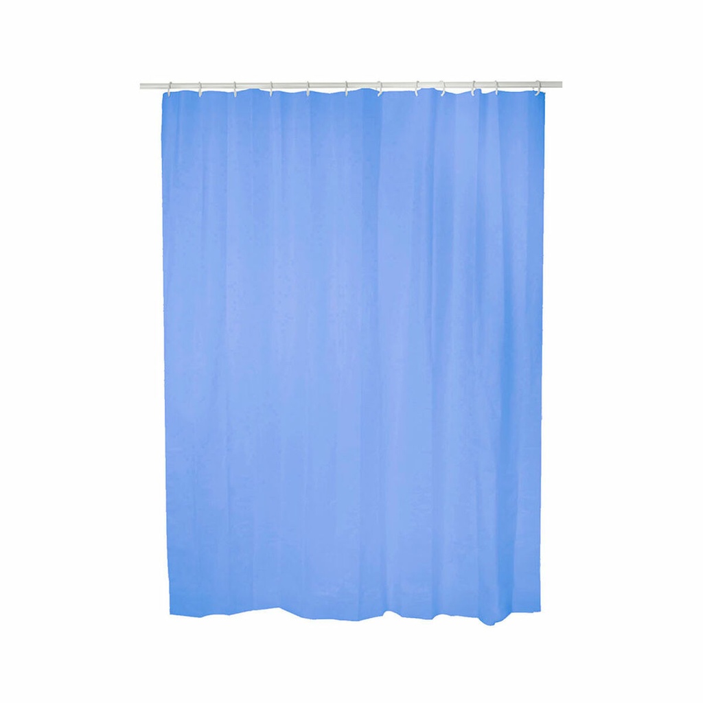 Shower Curtain Exma Blue PVC 140 x 180 cm