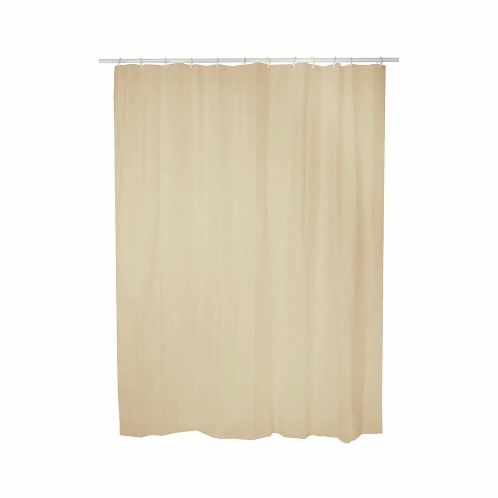 Cortina de Ducha Exma basic Beige PVC 140 x 180 cm