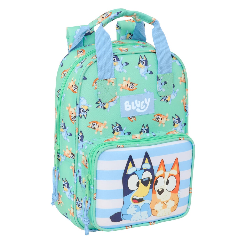 School Bag Bluey Sisters Green 20 x 28 x 8 cm