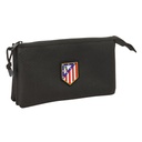Triple Carry-all Atlético Madrid Black 22 x 12 x 3 cm