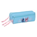 Portatodo Triple Lilo & Stitch Happy Azul cielo 22 x 8,5 x 6 cm