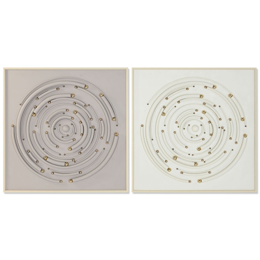 Lienzo Home ESPRIT Poliestireno Lienzo 100 x 3,5 x 100 cm