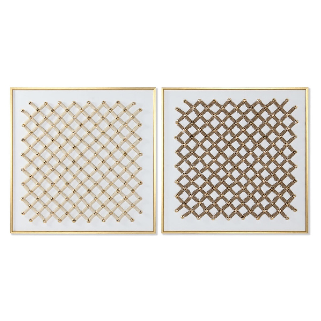 Lienzo Home ESPRIT Poliestireno Lienzo 100 x 3,5 x 100 cm