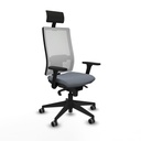 Silla de Oficina Piqueras y Crespo 3D066G1 Gris