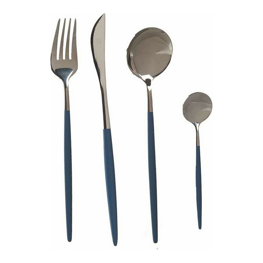 Cutlery Set Kinvara BST-CT022 Grey Silver Stainless steel 16 x 5 x 24,5 cm
