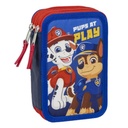 Triple Pencil Case The Paw Patrol Blue 12,5 x 6,5 x 19,5 cm