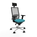 Office Chair with Headrest Piqueras y Crespo 2D086N1 Turquoise