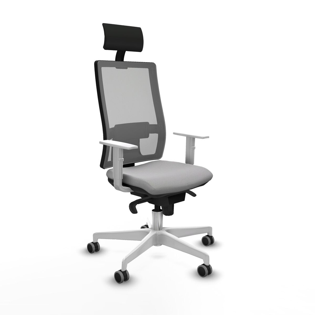 Office Chair with Headrest Piqueras y Crespo 4B026G1 Light grey