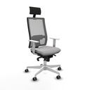 Office Chair with Headrest Piqueras y Crespo 4B026G1 Light grey