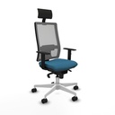 Office Chair with Headrest Piqueras y Crespo 1D026N1 Petroleum green