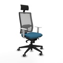 Office Chair with Headrest Piqueras y Crespo 4B066G1 Petroleum green
