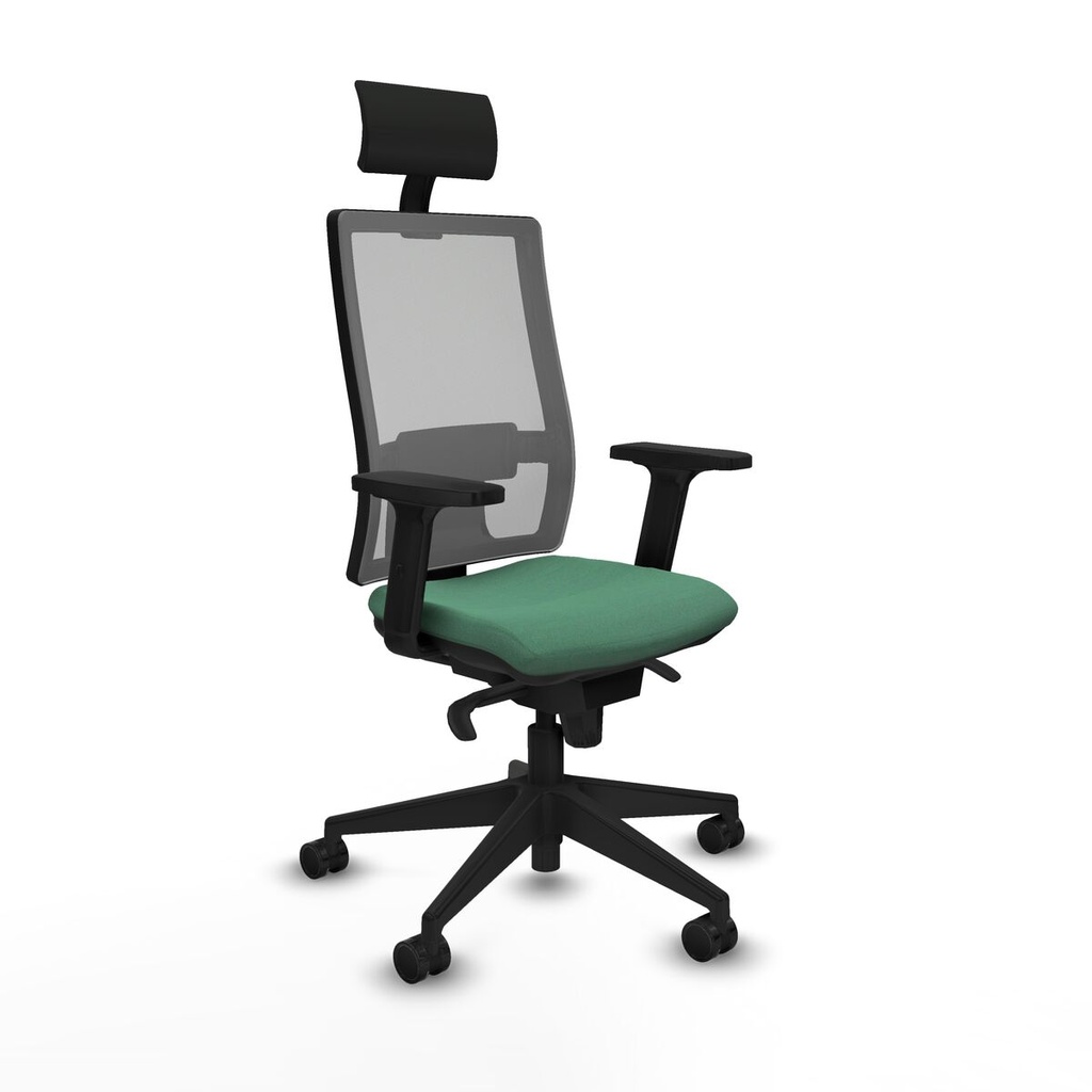 Office Chair with Headrest Piqueras y Crespo 2D066N1 Emerald Green