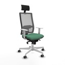 Silla de Oficina con Cabecero Piqueras y Crespo 4B026G1 Verde Esmeralda