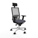 Office Chair with Headrest Piqueras y Crespo 2D026N1 Dark grey