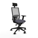 Office Chair with Headrest Piqueras y Crespo 2D066N1 Dark grey