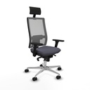 Office Chair with Headrest Piqueras y Crespo 3D086N1 Dark grey