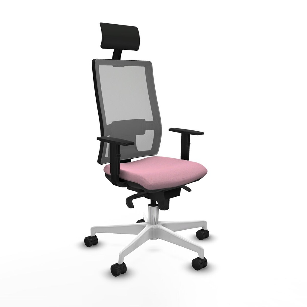 Silla de Oficina con Cabecero Piqueras y Crespo 1D026N1 Rosa