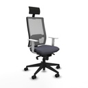 Office Chair with Headrest Piqueras y Crespo 4B066N1 Dark grey