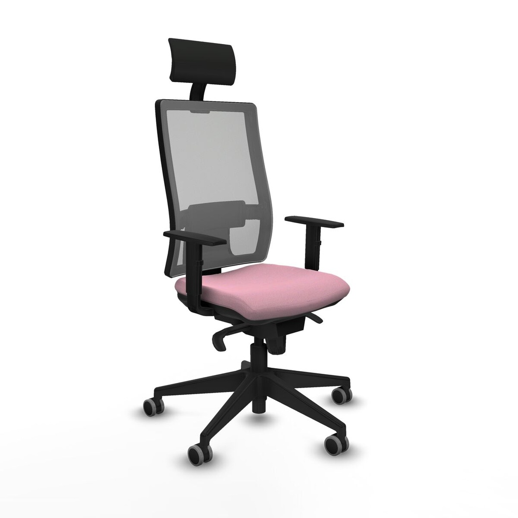Office Chair with Headrest Piqueras y Crespo 1D066G1 Pink