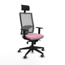 Office Chair with Headrest Piqueras y Crespo 1D066G1 Pink
