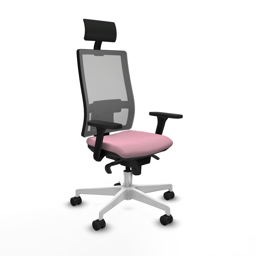 Silla de Oficina con Cabecero Piqueras y Crespo 3D026N1 Rosa