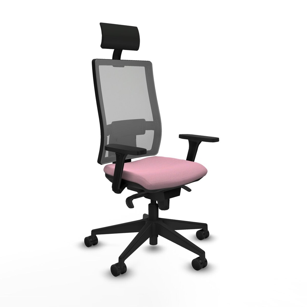 Silla de Oficina con Cabecero Piqueras y Crespo 3D066N1 Rosa