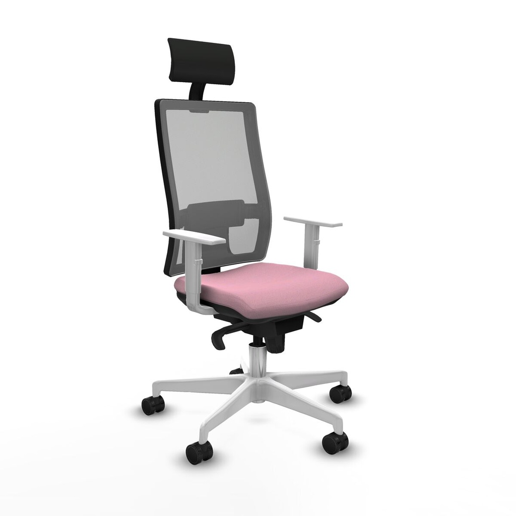Silla de Oficina con Cabecero Piqueras y Crespo 4B026N1 Rosa