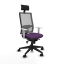 Office Chair with Headrest Piqueras y Crespo 4B066N1 Purple