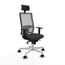 Office Chair with Headrest Piqueras y Crespo 1D026N1 Black