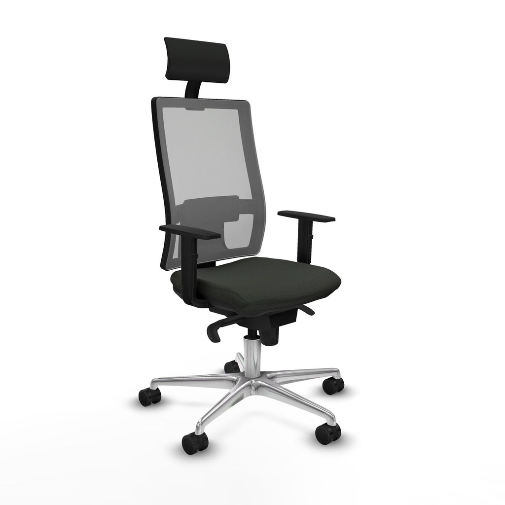 Office Chair with Headrest Piqueras y Crespo 1D086N1 Black