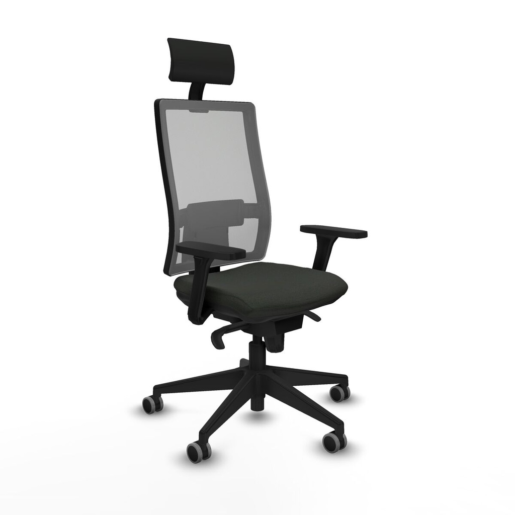 Office Chair with Headrest Piqueras y Crespo 3D066G1 Black