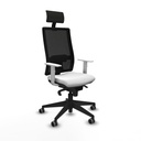 Office Chair with Headrest Piqueras y Crespo 4B066G1 White