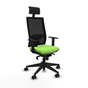 Office Chair with Headrest Piqueras y Crespo 1D066N1 Pistachio