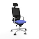 Silla de Oficina con Cabecero Piqueras y Crespo 4B026G1 Azul claro