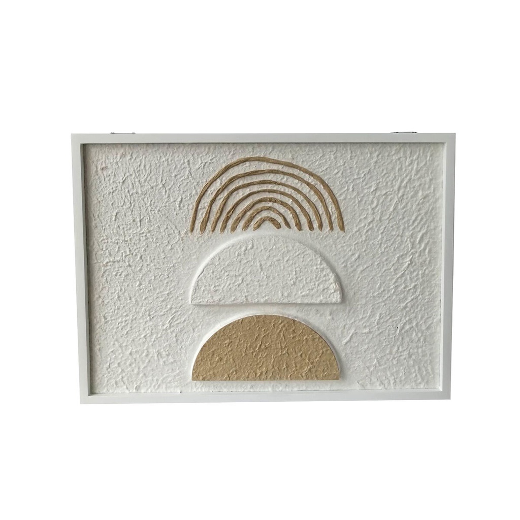 Caja Decorativa Versa Papel Madera MDF