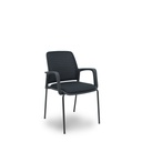 Silla de Recepción Foröl 4519PTNM840B840 Negro 4 Unidades