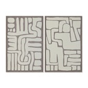 Canvas Home ESPRIT polystyrene Canvas 60 x 3 x 90 cm