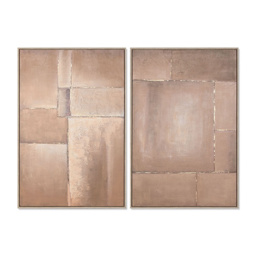 Lienzo Home ESPRIT Poliestireno Lienzo 80 x 3,8 x 120 cm