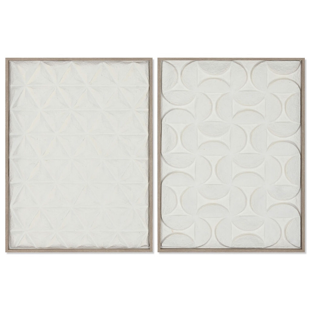 Cuadro 3D Home ESPRIT Papel Poliestireno 60 x 3 x 80 cm