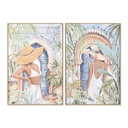 Lienzo Home ESPRIT Poliestireno Lienzo 80 x 3,5 x 120 cm