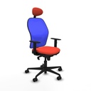 Silla de Oficina con Cabecero Jorquera Piqueras y Crespo 1D036N1 Naranja Oscuro