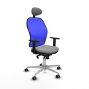 Silla de Oficina con Cabecero Jorquera Piqueras y Crespo 1D086G1 Gris
